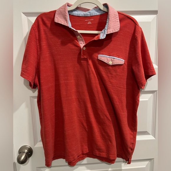 Saks Fifth Avenue Other - Saks Fifth Avenue Men’s Polo Style Shirt Size XL Red & Pink ❤️🩵
